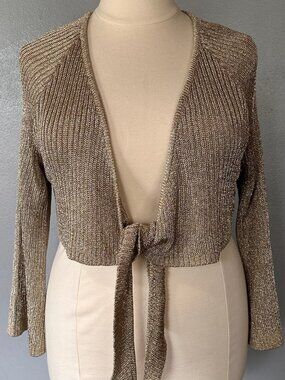 NWT jluxlabel Metallic gold top